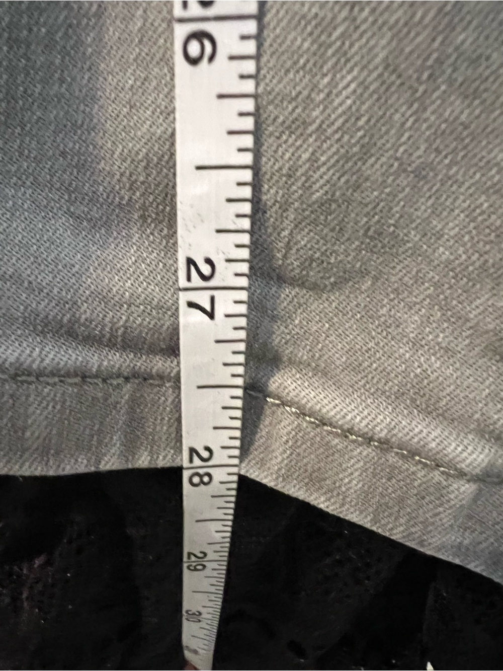 Soft Surroundings Slate Green Cropped Jeans with Embellished Ankles - Picture 3 of 10